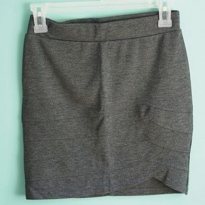 Gray Bodycon Mini Bodycon Skirt Size Small